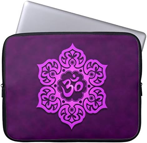Purple Lotus Flower Om Laptop Sleeve 13/13.3 Inch,Notebook/MacBook Pro/MacBook Air Laptop
