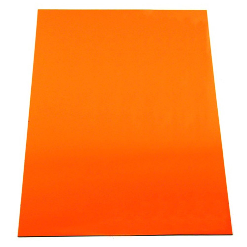 MagFlex® A4 Flexible Matt Orange Magnetic Sheet for Creating Magnetic Artwork, Signs or Displays