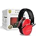 Vanderfields Earmuffs for Kids – Hearing Protection Muffs For Children Small Adults Women – Foldable Design Ear Defenders Protector with Adjustable Padded Headband for Optimal Noise Reduction - (Red)