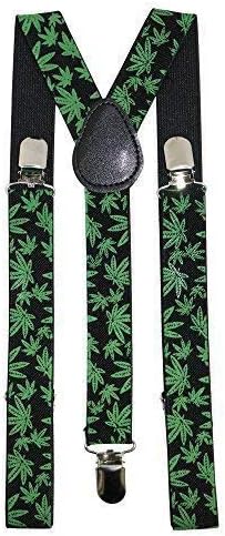 Robelli Adulte Mauvaise Herbe Feuille Cannabis Marijuana Pot Bretelles Pantalon Feuille Verte One Size Amazon Fr Vetements Et Accessoires