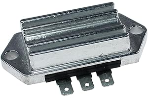 EWON Voltage Regulator for John Deere 200 208 210 212 214 216 300 312 314 LX172 LX173 LX176 LX178 LX186 LX188 STX30 STX46 60 Skid Steer Replace AM102596 AM106357 AM106358 AM34738 MIA11665, Gray