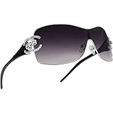 VANLINKER Wrap Around Y2K Sunglasses for Women Men Trendy Oversized Sun Glasses Fashion Shield Frameless Shades One-piece