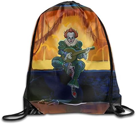 MissMr Pennywise Belt Sports Backpack,Fashion Trend, Polyester Sports Bag,Net Red Part,Men's Handbag,Ladies,Teenager,Adult,Outdoor Work,Office,Lunch Box