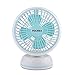 USB Desk Fan,  Fochea 360 Degree Rotation 6 Inch Quiet Small Table Fan with Retractable 3.6 Feet USB Cable for Office Home Outdoor, Powerful Wind, 2 Speed Setting