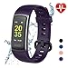 LETSCOM Fitness Tracker, Activity Tracker Smart Watch with Call & SMS Reminder, IP68 Water Resistant Color Screen Step Counting Sleep Tracking Calorie Counter Pedometer Wrist Band