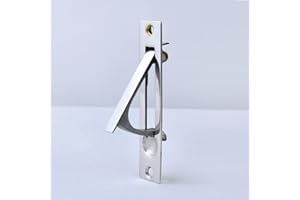 Dontay Pocket Door Edge Pull, Professional Stainless Steel 304, 4" Hidden Door Handle, Flush Mount Pocket Door Hardware for Pocket Sliding Door, Spring Loaded (2, Polished Chrome)