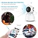 Wireless Security Camera, Sywan 1080P HD WiFi Camera Support Cloud Storage Baby Monitor Home Surveillance Camera with Motion Sounds Detection Two-Way Audio Night Vision,White