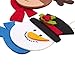 Juvale Felt Christmas Ornament Faces (8 Pack): Santa Claus, Reindeer, Gingerbread Man, Snowman - Soft Felt Material, Easy To Hang, Small Size, Classic Style