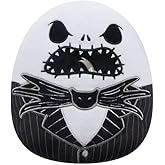 Original 10-Inch Angry Jack Skellington - Nightmare Before Christmas - Official Jazwares Halloween Plush - Collectible Soft & Squishy Stuffed Animals Toy - Gift for Kids, Girls & Boys