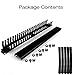 Lancher 19 Inch 1U Cable Management Horizontal Cable Rack Mount Manager with mounting Screws for Service Rack Cabinet 24 Slot Finger Duct with Cover