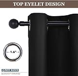 PONY DANCE Blackout Curtains 84 Inch Drop 2 Panels Eyelet Thermal Energy Saving view 4