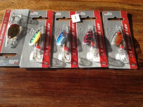 5 Abu Garcia 9g Trout Spinners Set 1
