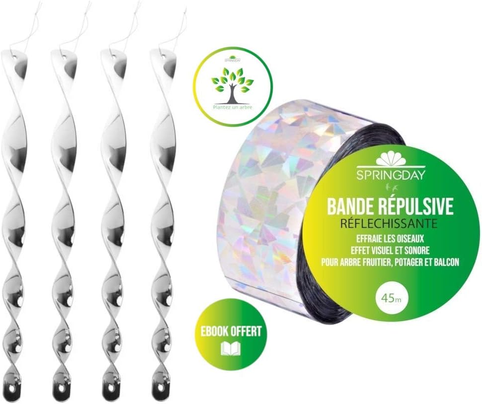 Springday Kit Varity Repelente de pájaros Reflectantes, para ...