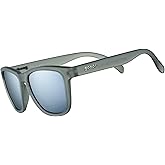goodr Going to Valhalla...Witness! Polarized Sunglasses for Men & Women, Medium Sized (OG), Dark Gray Translucent Frames with Chrome Mirrored Reflective Lenses, UV400 Protection, No Slip