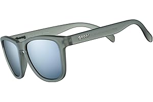 goodr Going to Valhalla...Witness! Polarized Sunglasses for Men & Women, Medium Sized (OG), Dark Gray Translucent Frames with Chrome Mirrored Reflective Lenses, UV400 Protection, No Slip