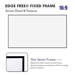 Akia Screens 100 inch Edge Free Fixed Frame