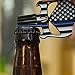 Police Officer Gift - Thin Blue Line Flag Skull Bottle Opener Keychain - Honoring Law Enforcement - Gift Idea for Cop
