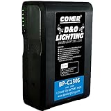 130Wh Sony V Mount / V-Mount Lock Battery Camera Camcorder Broadcast Replacement Brick for DSLR with D-Tap Connector