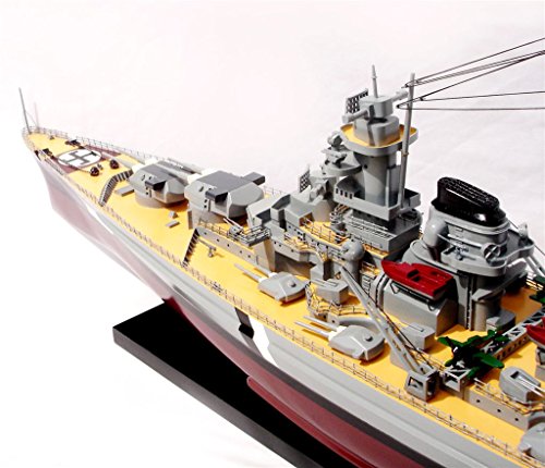 Germany Bismarck Battleship 39" - Wooden Diecast Pre-Built Model - Buy