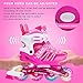 Woolitime Sports Adjustable Blades Roller Skates for Girls and Kids with Featuring All Illuminating Wheels, Safe and Durable Inline Skates, Fashionable Roller Skates for Women, Youth and Adults