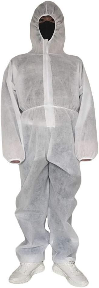 MURTIAL Disposable Protective Coverall,Outdoor Isolation Clothing Suit,Anti-Dust Isolation One-Piece