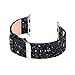 Huanxi Apple Watch Bands,Sports Watch Band,iwatch Band 42mm Luxury Leather Replacement Band/Strap for Apple iWatch Series 1 &2&3 Edition Versions 2015 2016(Black)