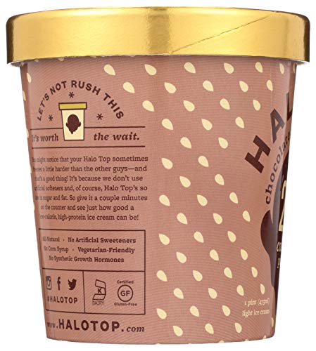 Halo Top Chocolate Almond Crunch, 16 oz (Frozen)