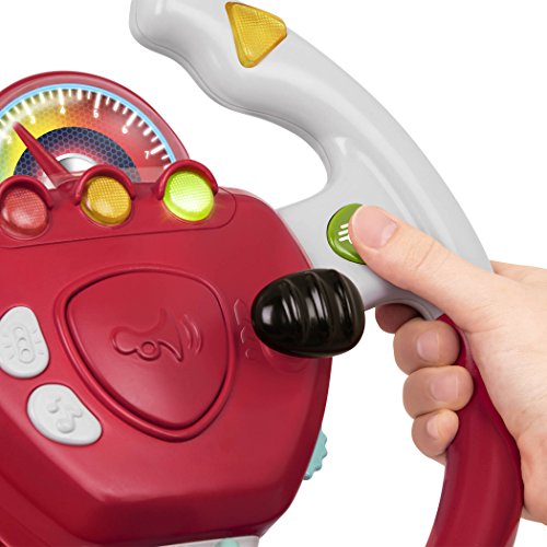 Battat Geared to Steer Interactive Driving Wheel Portable Pretend
