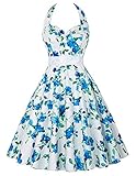 GRACE KARIN Women's 1950s Halter Style Pin-up Swing Vintage Dresses