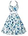 GRACE KARIN Women's 1950s Halter Style Pin-up Swing Vintage Dresses