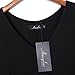 AMZ PLUS Womens Plus Size Short Sleeve Spliced Asymmetrical Tunic Top Black 2XL