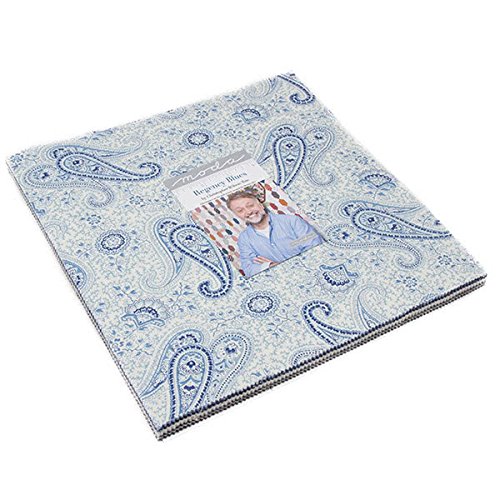 Regency Blues Layer Cake, 42-10 inch Precut Fabric Quilt Squares by Christopher Wilson Tate