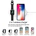Wireless Watch Charger,Phone Wireless Charger,Qi Wireless Charging Pad Stand,2-in-1 Wireless Fast Charger for Apple Watch Series 3/2/1 & iPhone X/8/8 Plus Samsung Galaxy S8/S9/Plus/Note 8/S7