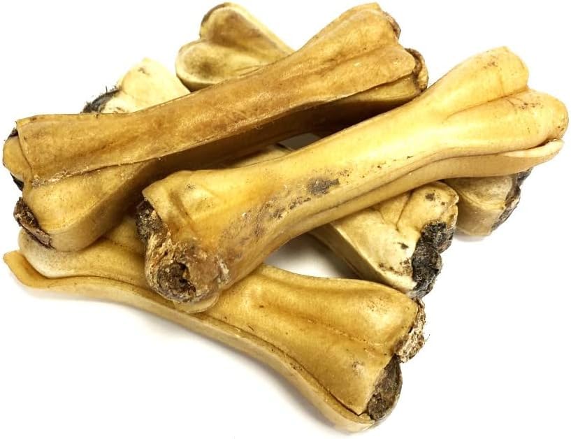 Pizzle Filled Bones x 5 Natural Rawhide Dog Treats Chews RHS