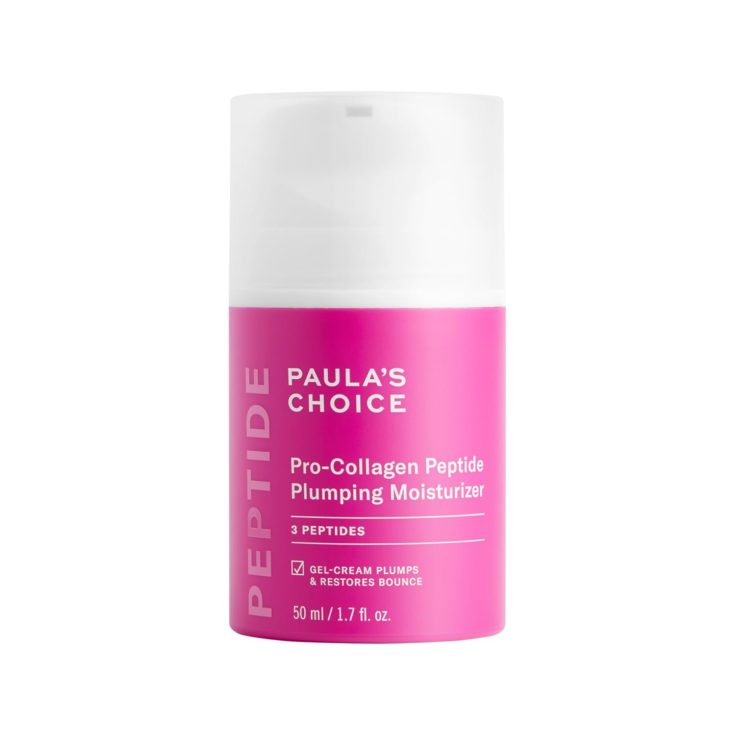 Paula’s Choice Pro-Collagen Peptide Plumping Moisturizer - Face Cream - Smooths & Hydrates - Visibly Plumps & Improves Fine Lines - with Hexapeptide-5 - All Skin Types - 50 ml