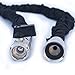 Durark 50ft Heavy Duty Expandable Hose (Black), Upgraded Brass Fittings and Shut-off Valve, Toughest, Flexible, Expanding Garden and Utility Hose (50 foot) - Extra Washers Included