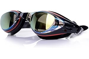 Optical Swimming Goggles Adult Dioptres: -1.5 to -8.0, Wide Vision Swim Goggles Adult Adjustment Anti-Fog Anti-Leak UV