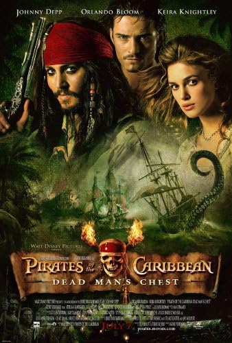 PIRATES OF THE CARIBBEAN DEAD MANS CHEST 2 MOVIE POSTER 1 Sided ORIGINAL 27x40