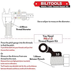 BILITOOLS M6x1.0 Thread Repair Kit, HSS Drill