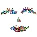 280 Pieces Dreadlocks Beads Multi-Color Aluminum Hair Braiding Clips Metal Hair Cuffs Hair Accessories with Storage Box by fani