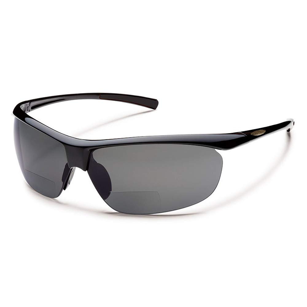 Urbanium Eyewear Sports Sunglasses with Prescription Model Nizza with Polarised Lenses in Black in Various Strengths - black, size: +3.00