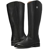 Frye Womens Melissa Button Tall Inside Zip Riding Boots | Smooth, Supple Leather, Rubber Outsole and Signature Hardware - 13 ⅘&rdquo; Shaft Height, 1" Heel Height