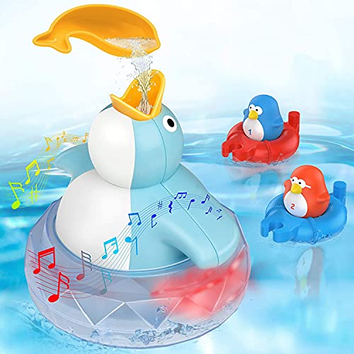 Bathtub Toys for Toddlers Kids 1 2 3 4,Ducky Bath Toys for Boys Girls Preschool, Durable and Interactive Parent Child Ducky Bath Toy,Idea Gifts