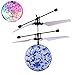 Leegor RC Toy Epoch Air RC Flying Ball, RC Drone Helicopter Ball Built-in Shining LED Lighting for Kids Teenagers Colorful Flyings for Kids Toy Christmas Gift (Blue)