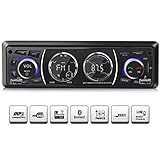 Car Stereo with Bluetooth, Single Din Universal Car Radio,USB/TF/FM/WMA/MP3 Player,Wireless Remote Control Included