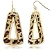 Gem Stone King Stunning Leopard Set with Geometric Dangle Earrings and Necklace Set