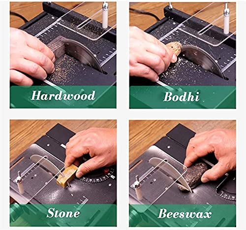 Tragbare Tischkreissäge , Mini-Tischsäge, Desktop sah 0-90 °;Winkelschneiden mit Tischschleiffunktion, DIY Woodworking… – Bild 3