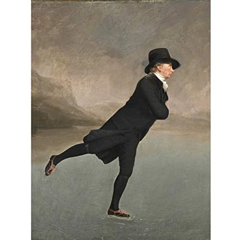 Raeburn Skating Minister Duddingston Painting Art Print Canvas Premium Wall Decor Poster Mural