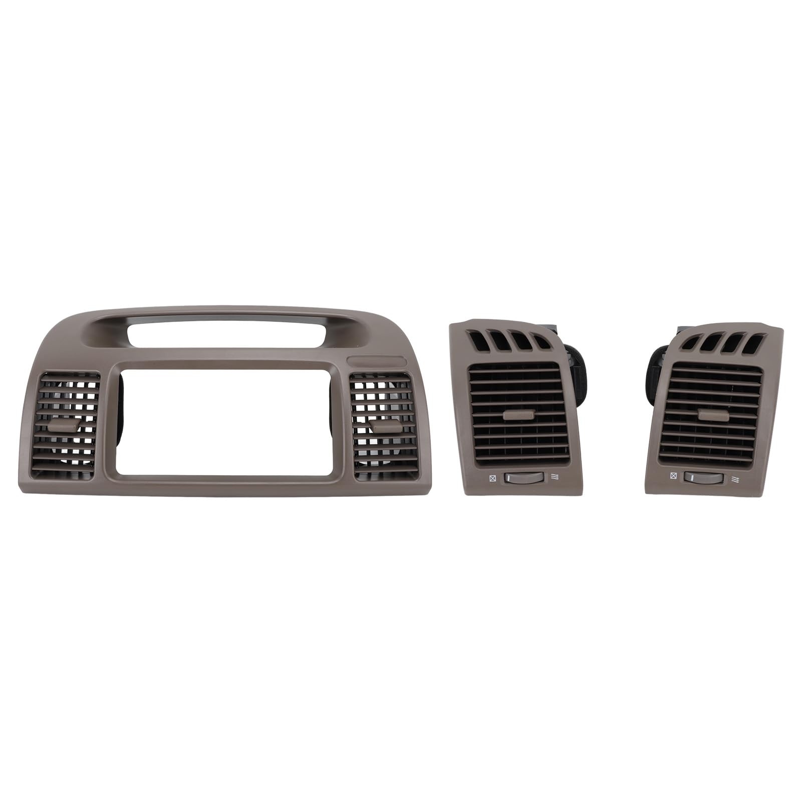 ALLGOOD Upper Dash Trim Bezel For Toyota Camry 2002-2006 - Black Radio AC Vent Cover Replacement