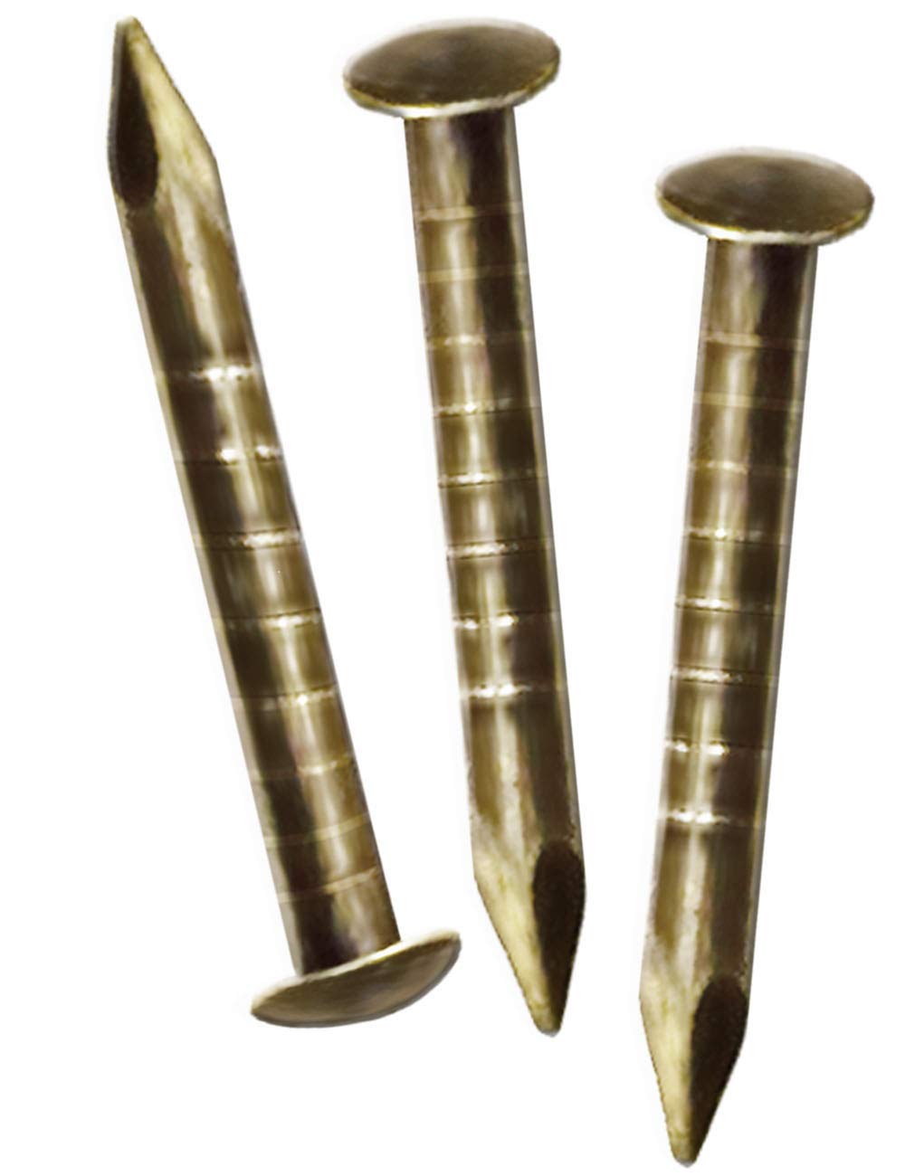 FUXXER 200x Antique Brass Design Nails Furniture Construction Vintage Bronze 8x1mm